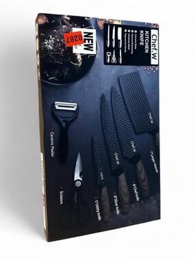 Chef W brand new 6-piece kitchen knife set. New in box.